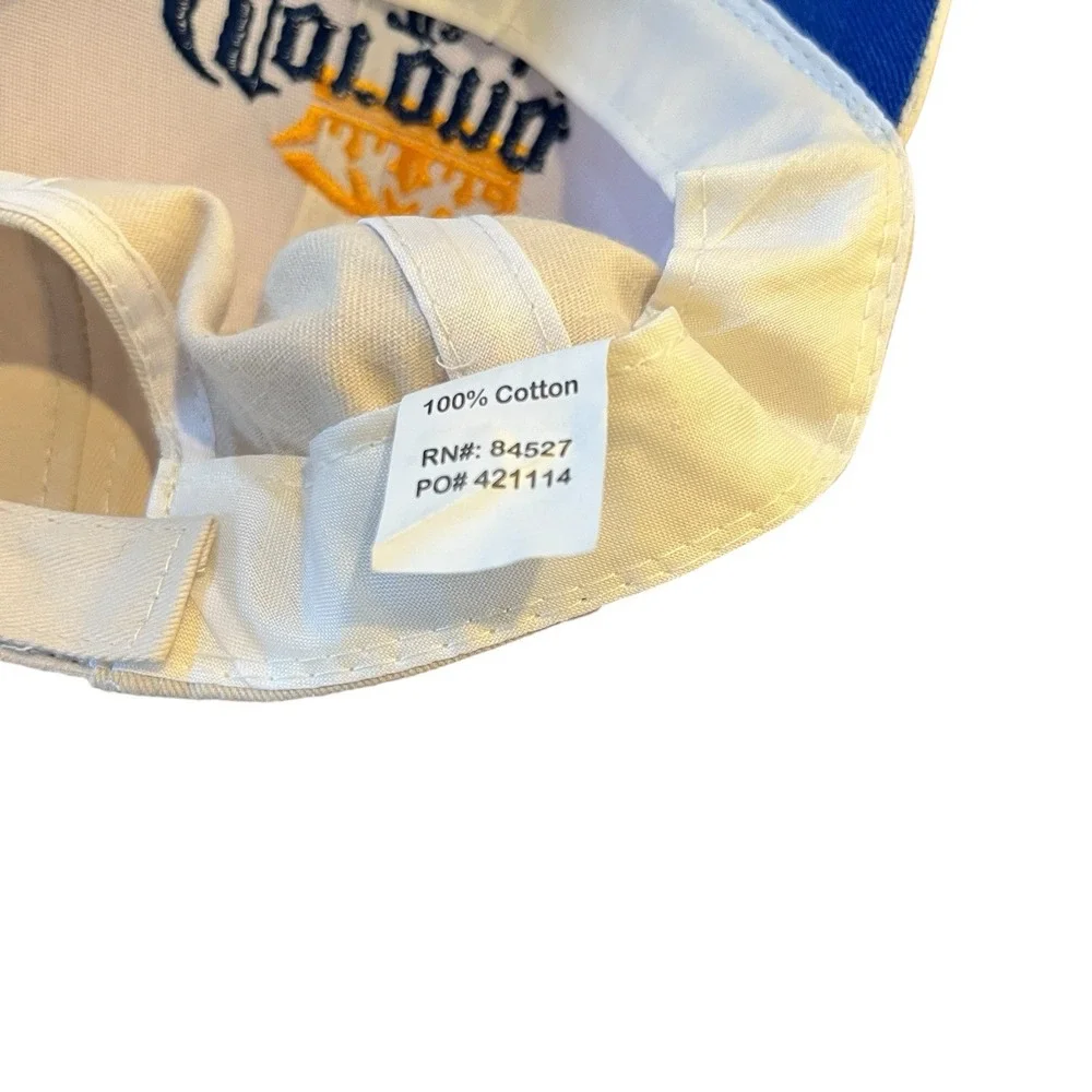 Corona Light Hat Cap Adult White Hook & Loop Cotton La Vida Mas Fina Beer Logo